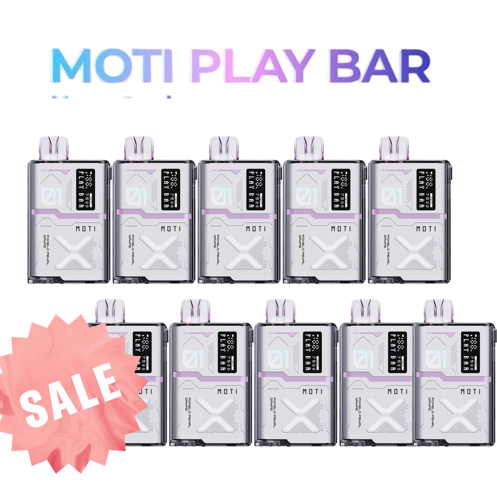 MOTI Play Bar 7500 Puff Bundle – 10 Packs