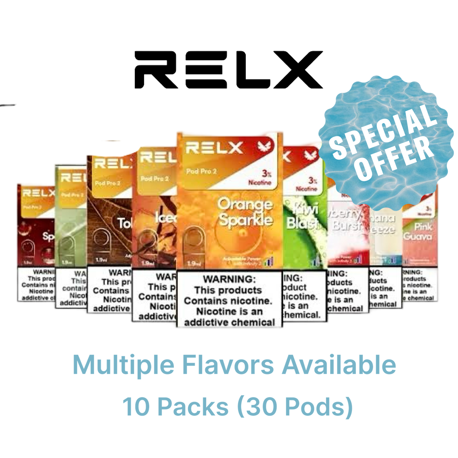 RELX Infinity 2 Pro Pods Flash Sale 30 Pack