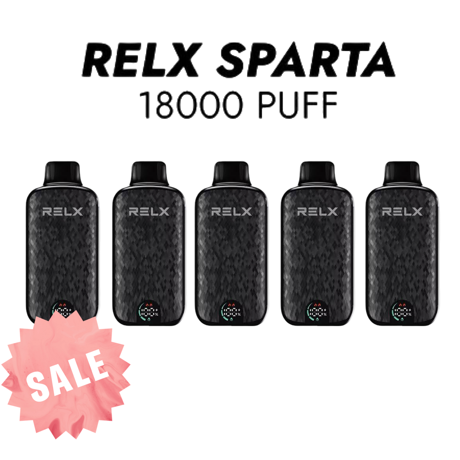 RELX Sparta 18000 Puff Disposable Bundle – 5 Packs-old
