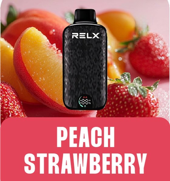 RELX Sparta 18000+ Puff Disposal Vape – Peach Strawberry