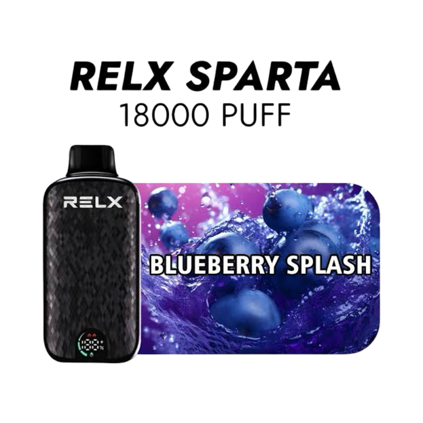 RELX Sparta 18000 Puff Disposable – Blueberry Splash
