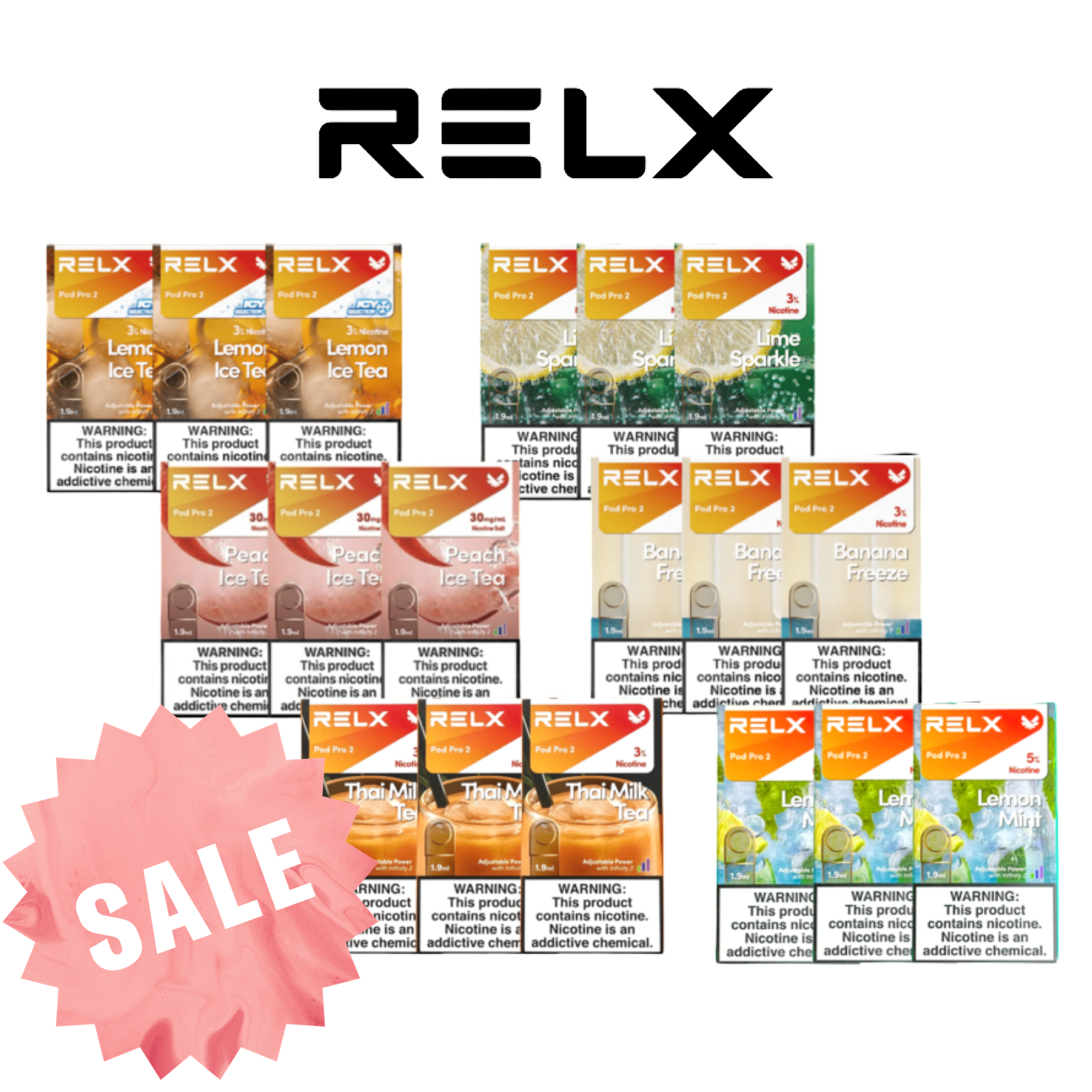 RELX Infinity 2 Pro Pods 18 Pack