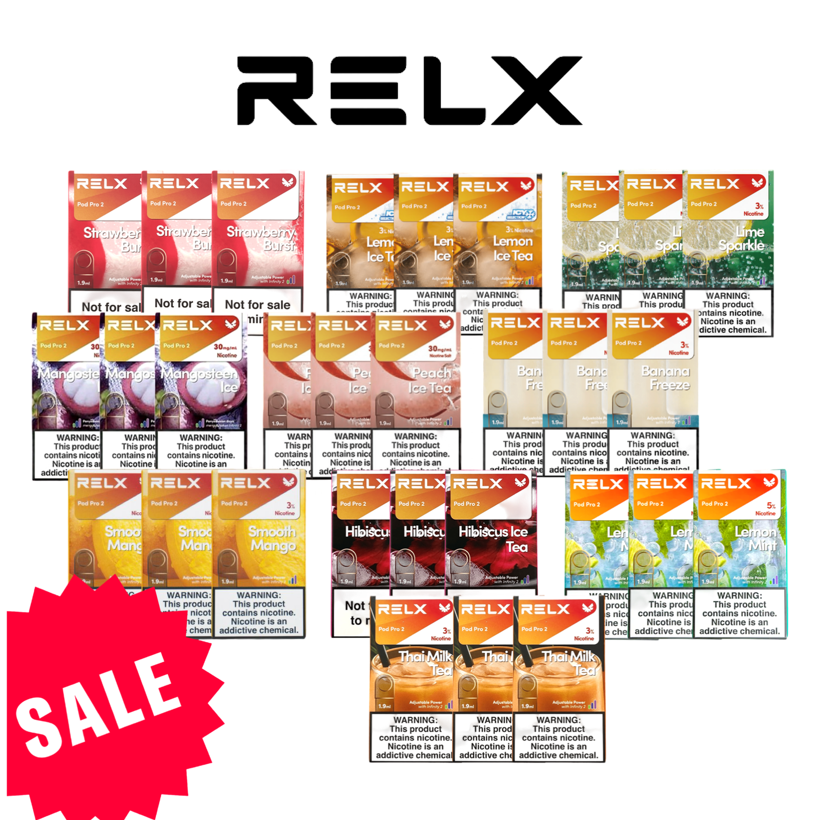 RELX Infinity 2 Pro Pods 30 Pack