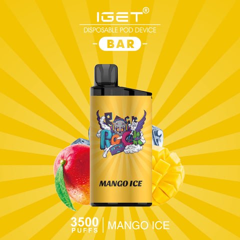 IGET Bar 3500 Puff Mango Ice Disposable Vape