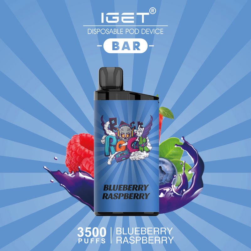 IGET Bar 3500 Puff Vape – Blueberry Raspberry