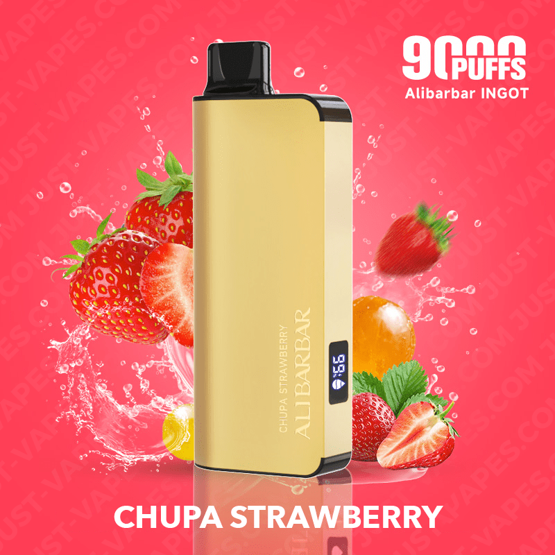 ALIBARBAR Chupa Chups – Strawberry Ingot 9000 Puff Vape