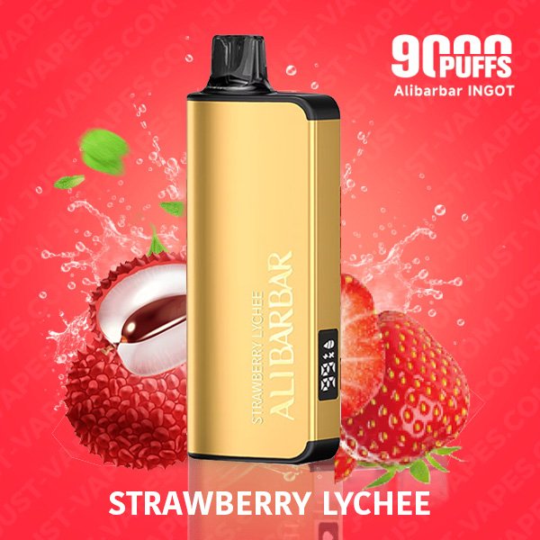 Strawberry Lychee Vape – ALIBARBAR Ingot 9000 Puff