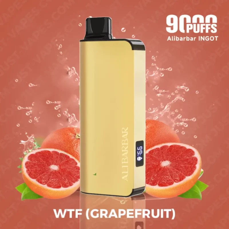 Grapefruit Vape – ALIBARBAR Ingot 9000 Puff – WTF (Grapefruit)
