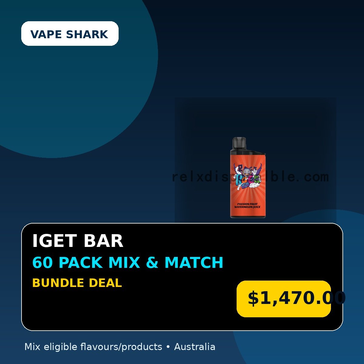 IGET Bar Mix & Match 60 Pack Bundle