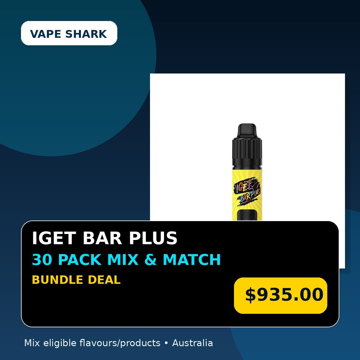 IGET BAR PLUS Mix & Match 30 Pack Bundle
