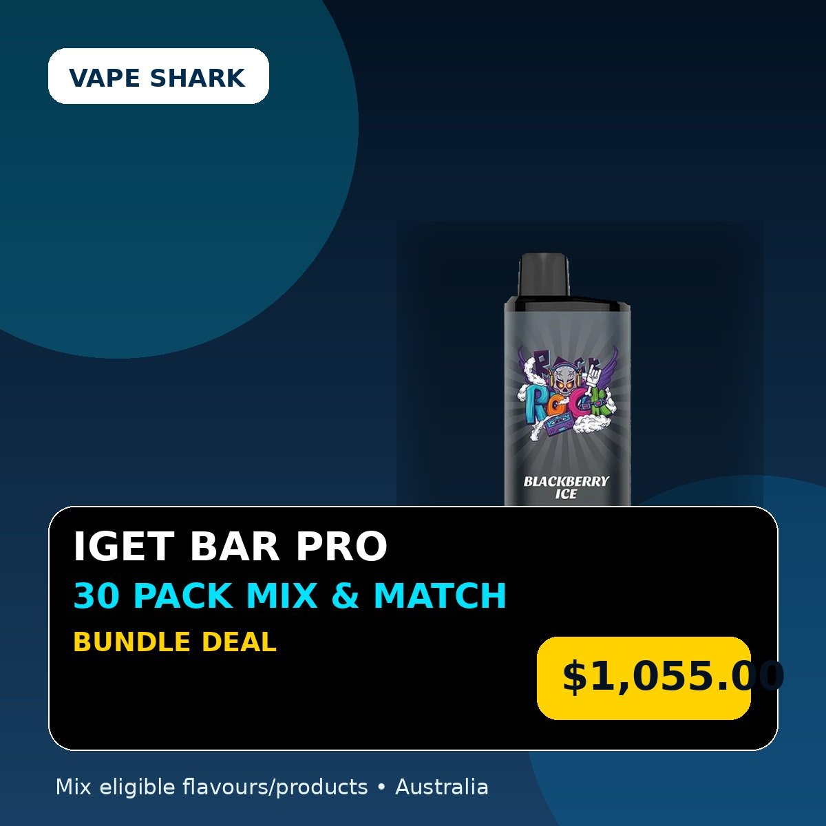 IGET BAR PRO Mix & Match 30 Pack Bundle