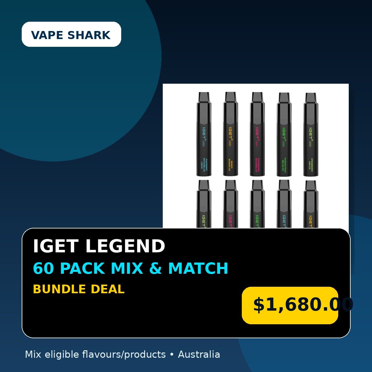 IGET Legend Mix & Match 60 Pack Bundle