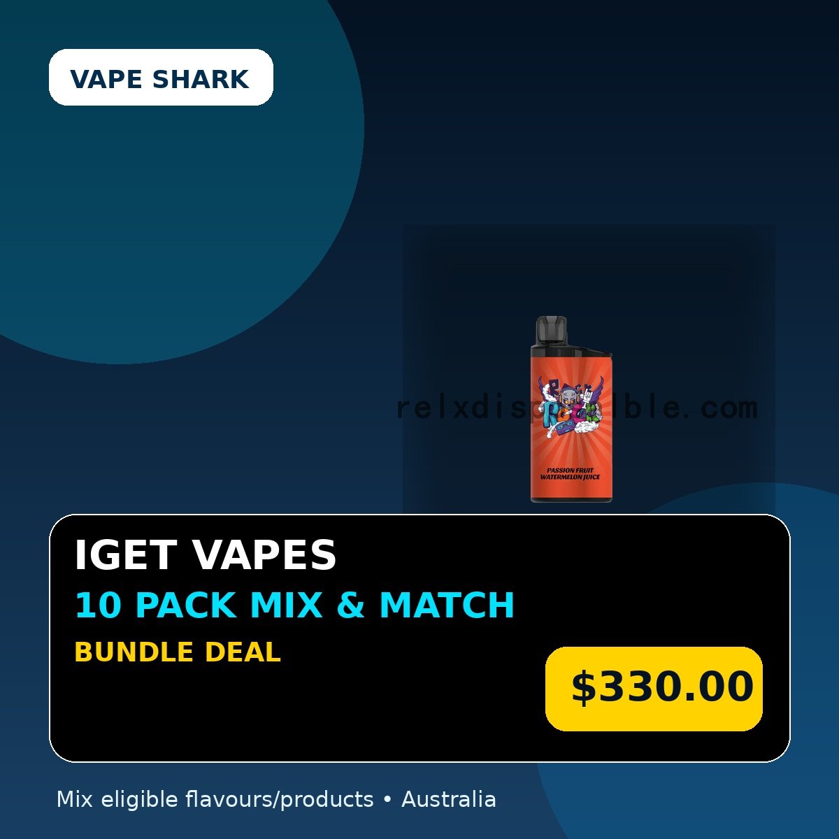 IGET Vapes Mix & Match 10 Pack Bundle