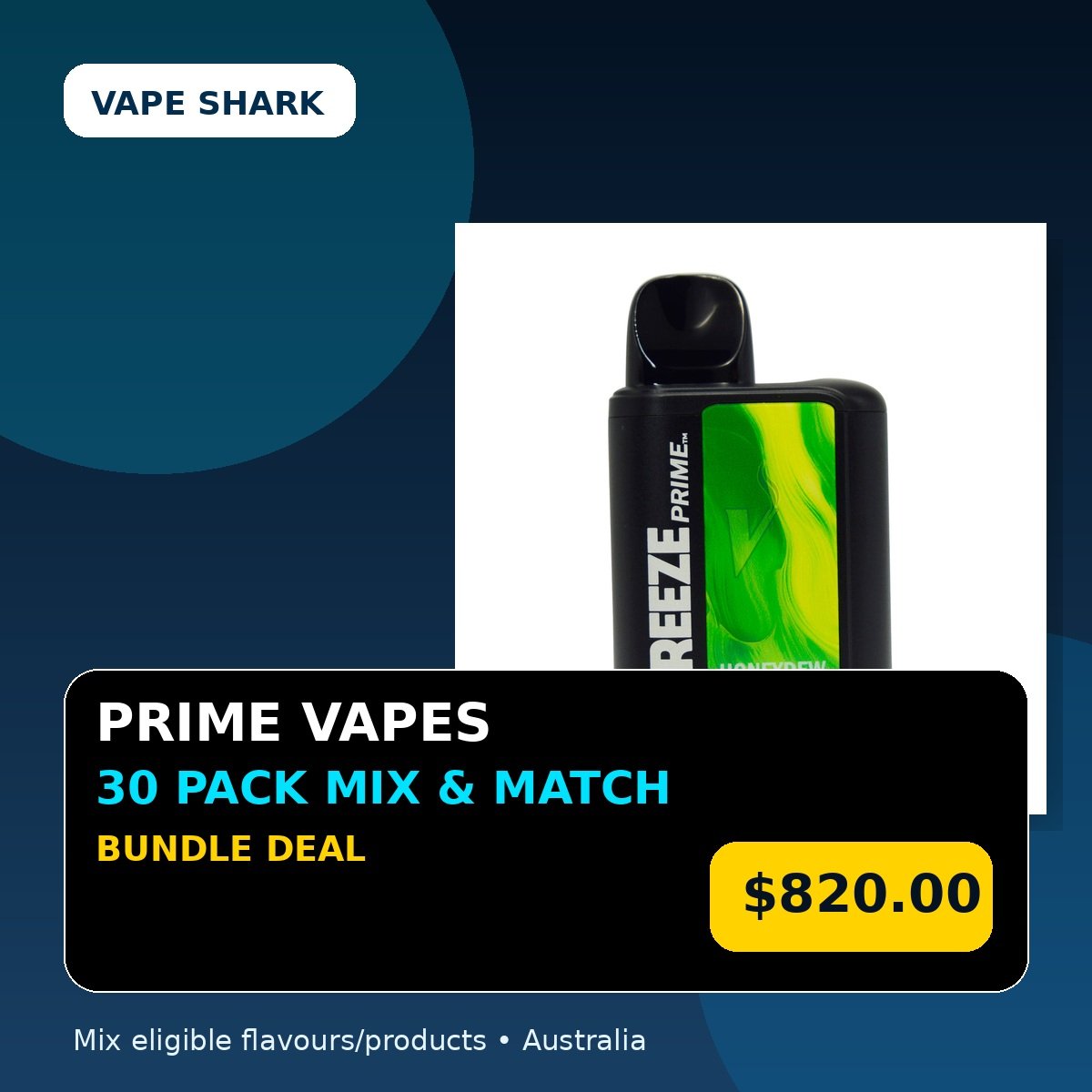 PRIME Vapes Mix & Match 30 Pack Bundle