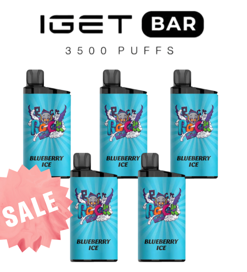 IGET Bar 3500 Puff Vape – 5 Pack