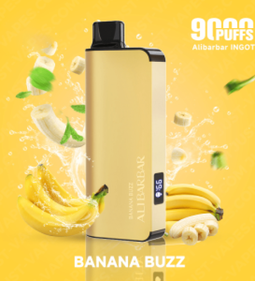 ALIBARBAR Banana Buzz Vape 9000 Puffs