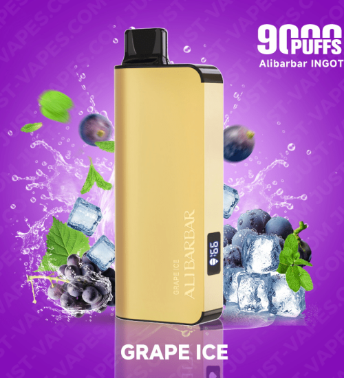 ALIBARBAR Grape Ice Vape – Ingot 9000 Puff