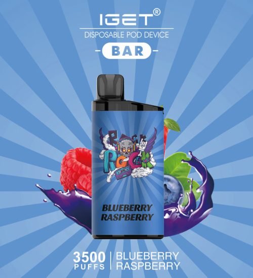 IGET Bar 3500 Puff Vape – Blueberry Raspberry