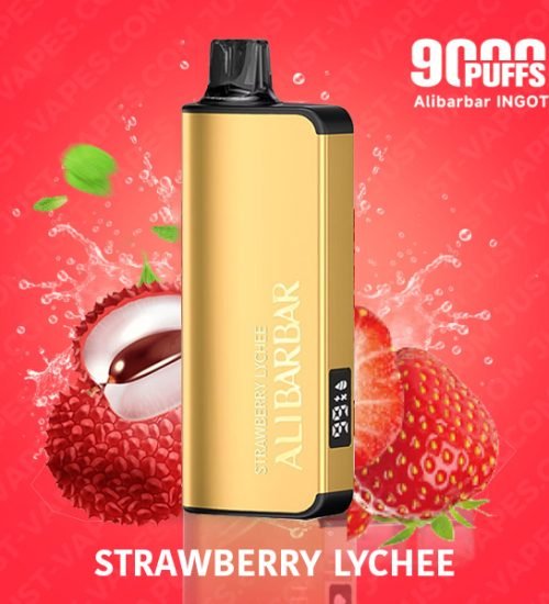 Strawberry Lychee Vape – ALIBARBAR Ingot 9000 Puff