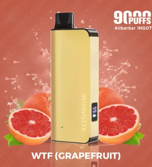 Grapefruit Vape – ALIBARBAR Ingot 9000 Puff – WTF (Grapefruit)